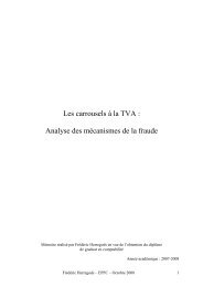 Les carrousels Ã  la TVA: analyse des mÃ©canismes de