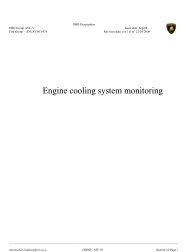 Engine cooling monitoring - Automobili Lamborghini Holding Spa ...