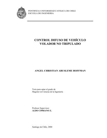 control difuso de vehÃƒÂ­culo volador no tripulado - Escuela de IngenierÃƒÂ­a