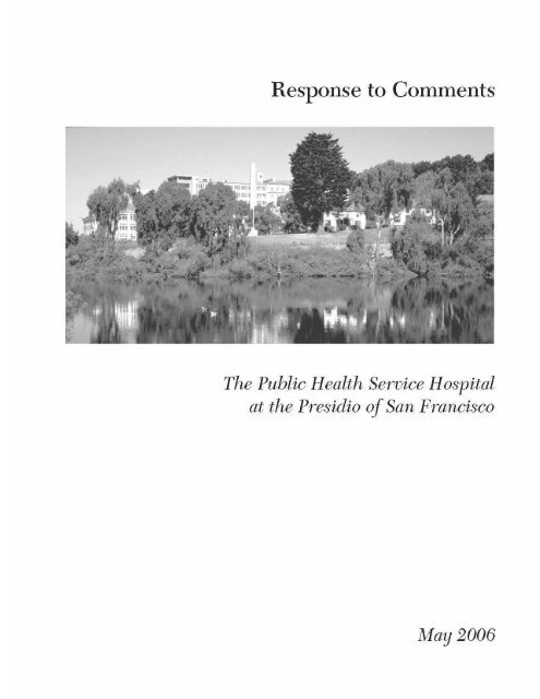 Response to Comments - Presidio Trust