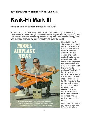 Kwik-Fli Mark III for Reflex XTR