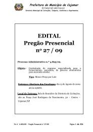 PA 4893-09 - NOVA LICITAÇÃO MERENDA - Prefeitura de Cajamar