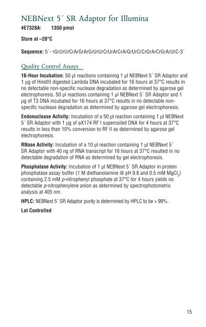 manual NEBNext Multiplex Small RNA Library Prep Set for ... - URGV