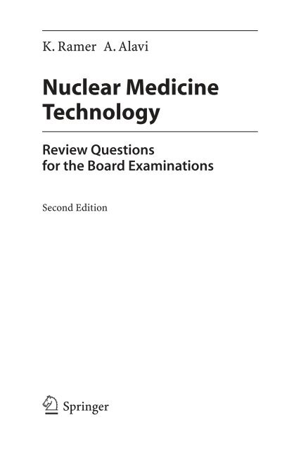 Ramer Â· Alavi Nuclear Medicine Technology