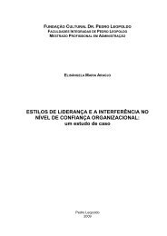 FUNDAÃÃO CULTURAL DR - FundaÃ§Ã£o Pedro Leopoldo