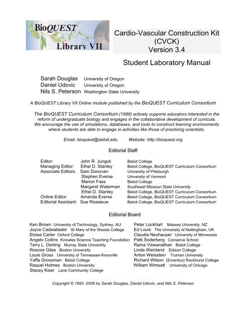 CVCK - BioQUEST Curriculum Consortium