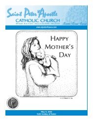 A Mother's Day Prayer - Saint Peter The Apostle Catholic Church