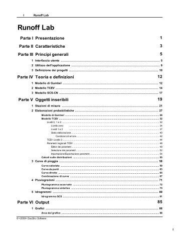Manuale utente Runoff Lab - GeoStru Software