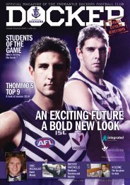 Here's a sneak peek at both covers for Round 12 of the AFL Record. The  national cover features Fremantle coach Justin Longmuir. There is…