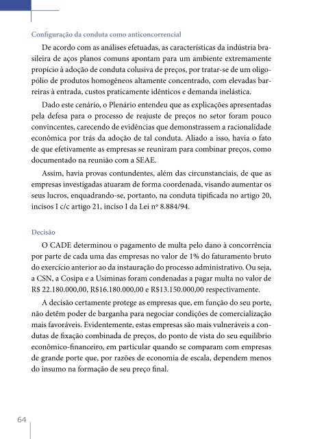 guia prÃ¡tico do cade - Conselho Administrativo de Defesa EconÃ´mica