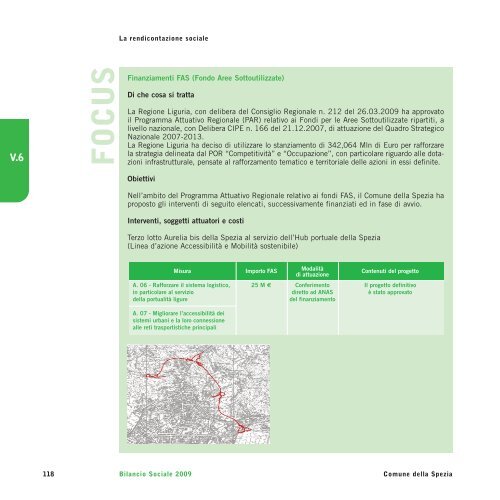 territorio bilancio sociale 2009 - Comune di La Spezia