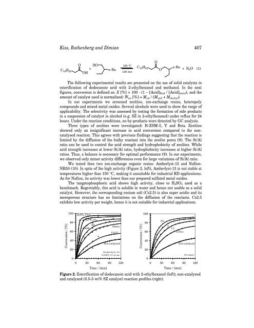 Catalysis of Organic..