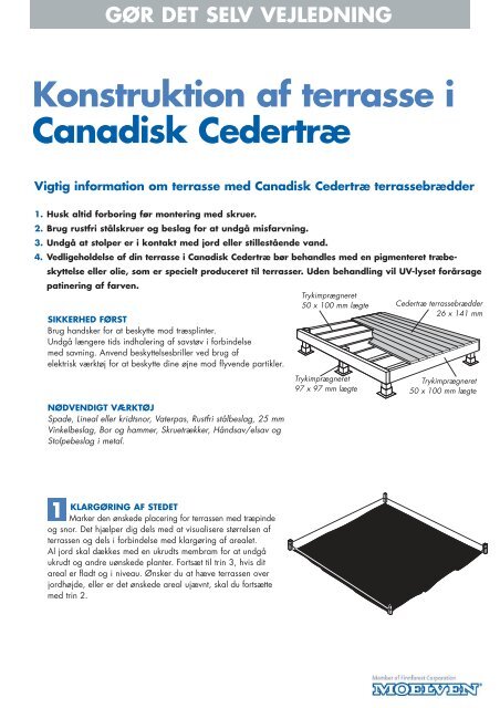 Canadisk CedertrÃ¦ terrasse-4F - Bauhaus