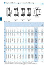 Single and Duplex Angular Contact Ball Bearings