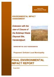 FEIR for Boitshepi Landfill Site .pdf - Zitholele.co.za