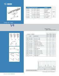 BHM Medical Hoists -- V3 and V4 Specifications