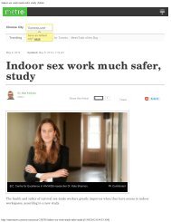 Metro Indoor - sex work much safer - Atira Women's Resource Society