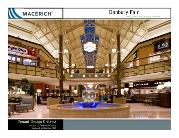 Danbury Fair Technical Criteria - Macerich