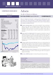 Adocia (Corporate, FV EUR19.5) - Bryan, Garnier & Co