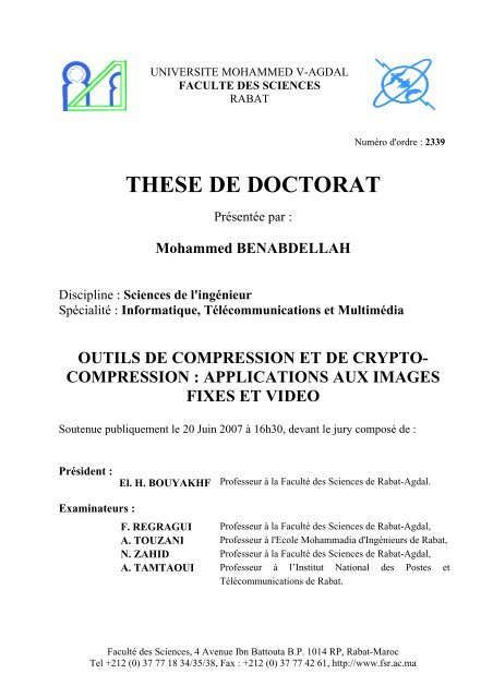 THESE DE DOCTORAT - Toubkal