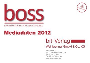 Mediadaten 2012 - Boss