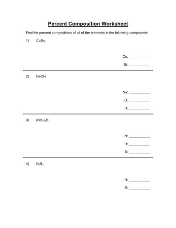 Worksheet Percentage Composition Worksheet percent composition worksheet pdf delwfg com jpg quality80