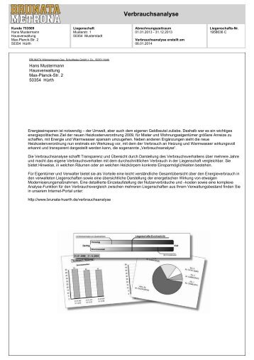 Verbrauchsanalyse Muster - BRUNATA HÃƒÂ¼rth