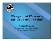 Stamps and Plastics - American Philatelic Society