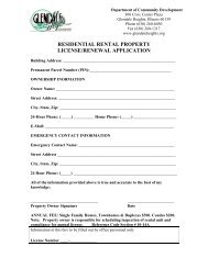 residential rental property license/renewal application - Village of ...