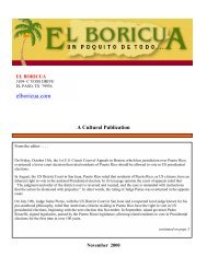 A Cultural Publication - El Boricua