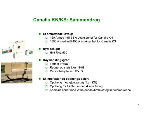 Canalis generell presentasjon NO - Schneider Electric