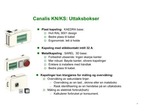 Canalis generell presentasjon NO - Schneider Electric