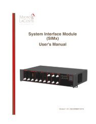 System Interface Module (SIMx) User's Manual - Micro-g LaCoste ...