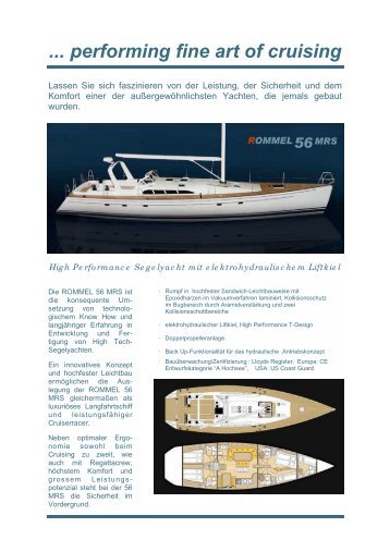 Performing Fine Art Of Cruising - rommel yachts