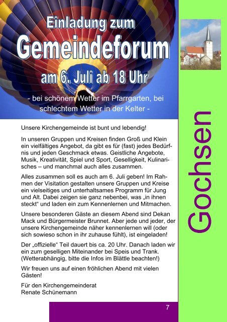 Den Gemeindebrief Sommer 2013 - Evangelische Kirchengemeinde ...