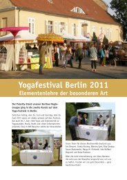 Yogafestival Berlin 2011 Elementenlehre der besonderen Art