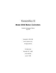 Generation Generation IIIIII Model 20/40 Motion Controllers - Ormec