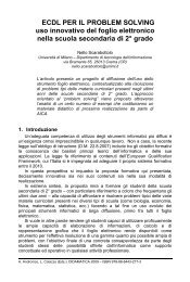 ECDL PER IL PROBLEM SOLVING uso innovativo del foglio ...