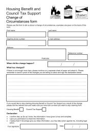 Change of circumstances form - Canterbury City Council