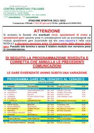 ATTENZIONE - CSI Parma