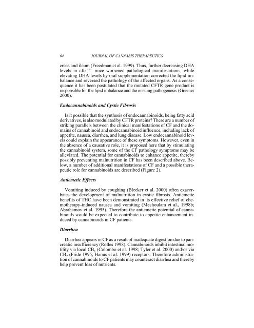 Cannabinoids and Cystic Fibrosis - International Association for ...