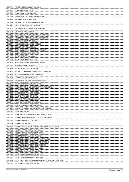 RelaÃ§Ã£o das InscriÃ§Ãµes Deferidas - Advise