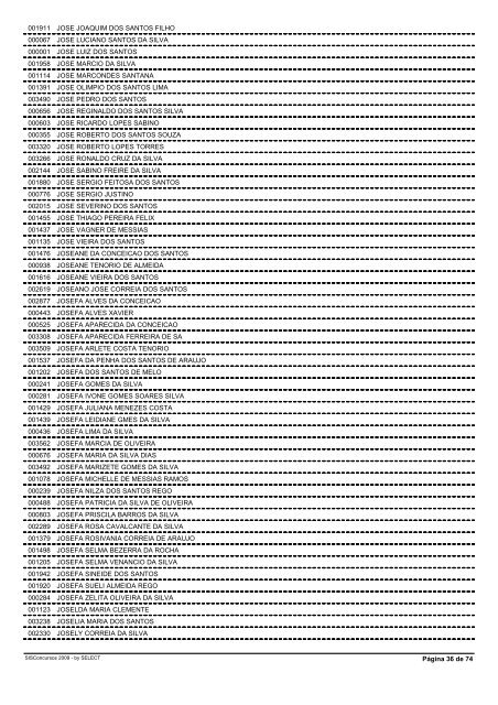 RelaÃ§Ã£o das InscriÃ§Ãµes Deferidas - Advise