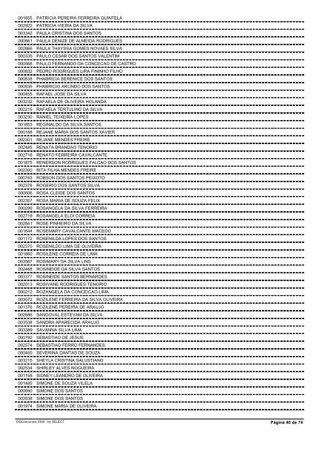 RelaÃ§Ã£o das InscriÃ§Ãµes Deferidas - Advise