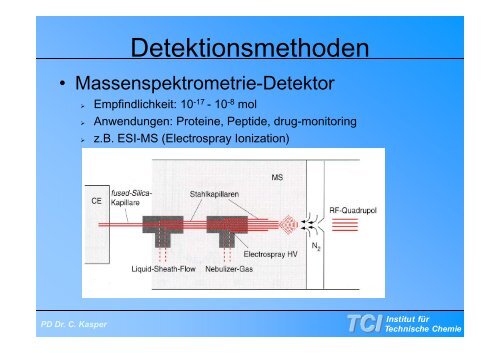 Instrumentelle Methoden Teil 2: Kapillarelektrophorese - TCI @ Uni ...