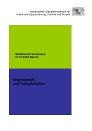Organspende und Transplantation - Bayerische ...