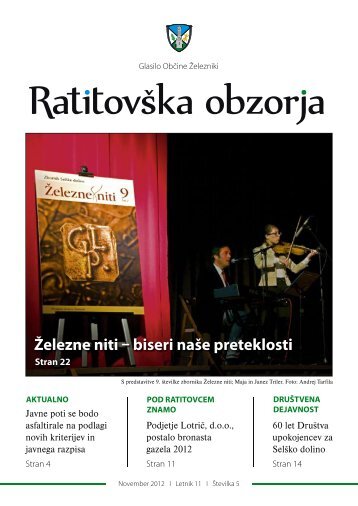 RatitovÅ¡ka obzorja (november 2012) - Å½elezniki