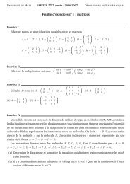 Feuille d'exercices n1 : matrices - Laboratoire de MathÃ©matiques et ...