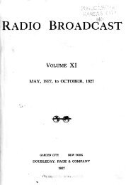 Radio Broadcast - 1927, May - 61 Pages, 4.9 MB ... - VacuumTubeEra