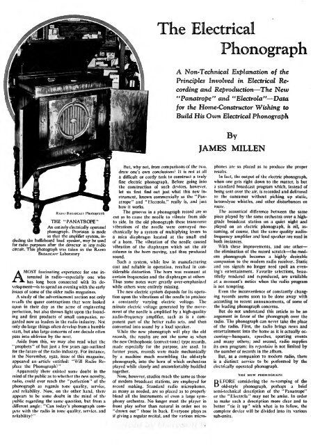 Radio Broadcast - 1927, May - 61 Pages, 4.9 MB ... - VacuumTubeEra